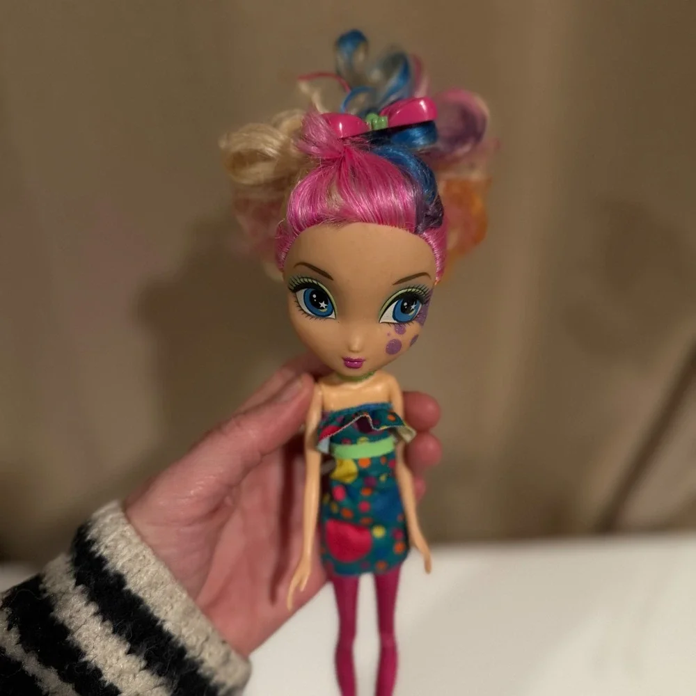 Spin Master La Dee Da Dee‎ as Dot Fashion Doll Multi-Color Hair Polka Dot Dress